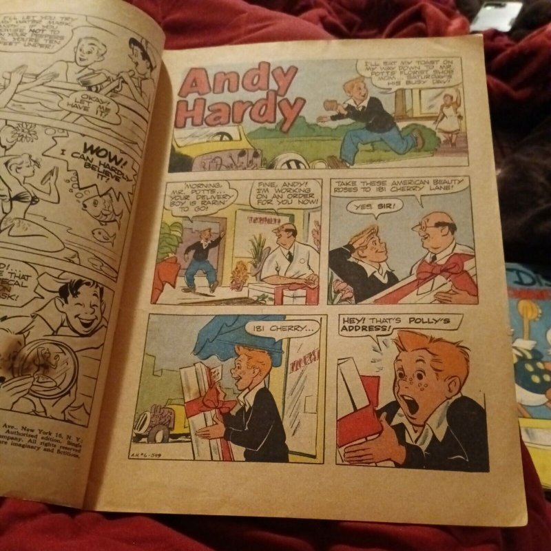 Andy Hardy Comic Book Dell Comics #6 September-November 1954 Golden Age TV show