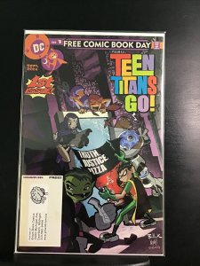 TEEN TITANS GO  FREE COMIC BOOK DAY  3 WACKY PACKS STICKERS  DC  2004  NICE!!!