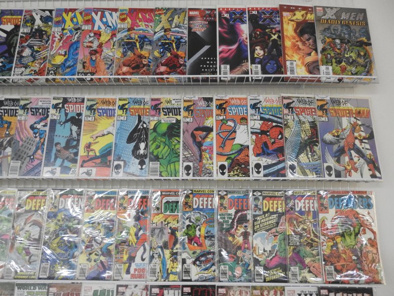Huge Lot 140+ Comics W/Spider-Man,  Defenders,  X-Men+ Avg VF- Condition!!