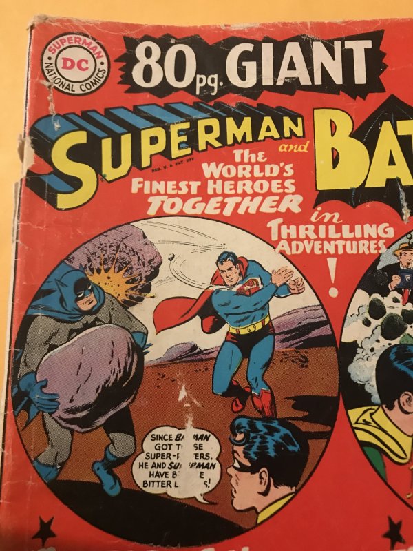 80 Page Giant #15 SUPERMAN & BATMAN : DC 1965 Gd-; classic