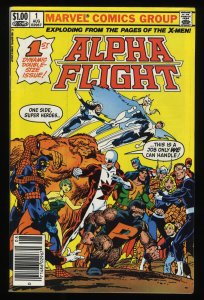 Alpha Flight #1 Newsstand Variant 1st Puck!  1st Marina Marvel!