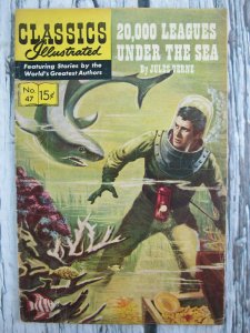 Twenty Thousand Leagues Under Sea Classics Illustrated Comic 1964 Silver Age FN