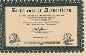 X-MEN THE END #2 SIGNED BY GREG LAND MARVEL COMICS 2004 EB204