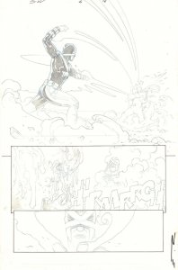 Secret Wars #4 p.16 Phoenix Force Cyclops vs God Emperor Doom art by Esad Ribic 