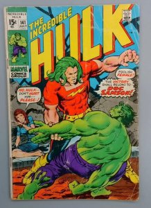 Incredible Hulk #141, GD 1st Doc Samson, Marvel Comics, 1971 JR1