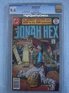 JONAH HEX #1, Westen, CGC = 9.4, NM,1977, Guns, Outlaw, more CGC in store