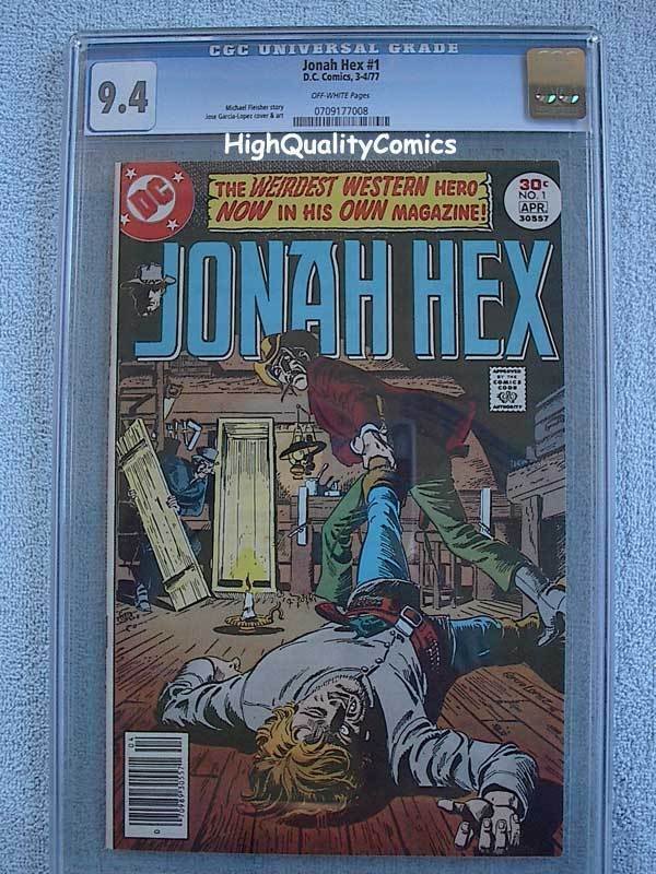 JONAH HEX #1, Westen, CGC = 9.4, NM,1977, Guns, Outlaw, more CGC in store