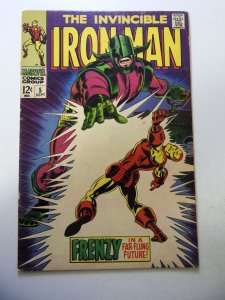 Iron Man #5 (1968) GD/VG Condition stain fc, ink bc
