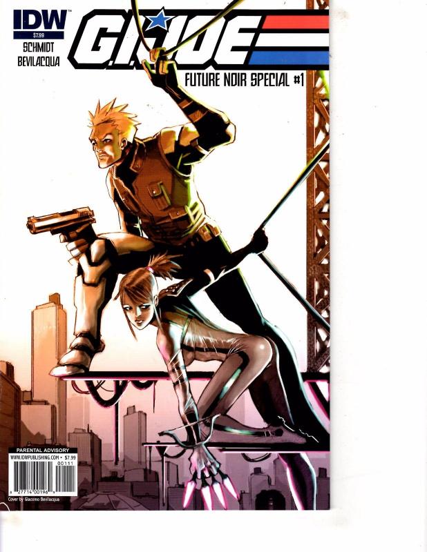 Lot Of 2 Comic Books IDW G.I.Joe Future Noir #1 and Vs Cobra #4  MS20