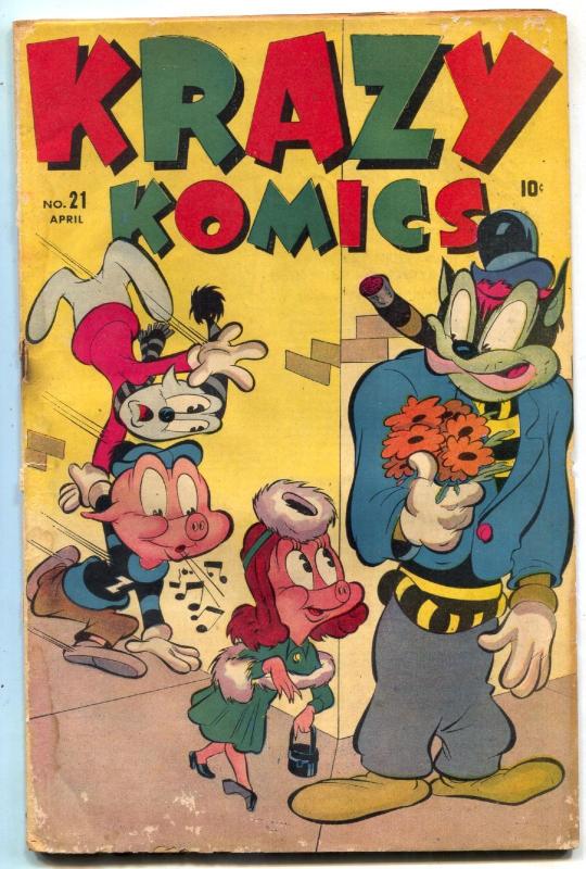 Krazy Comics #21 1946- CREEPER- Timely Funny Animals FAIR