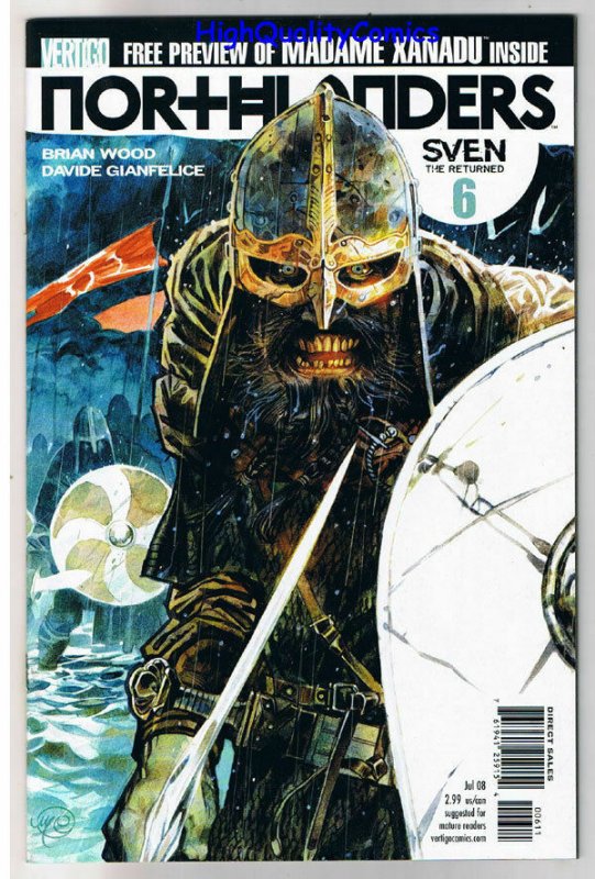 NORTHLANDERS #6, NM, Vikings, Vertigo, Brian Wood, 2008, more in store