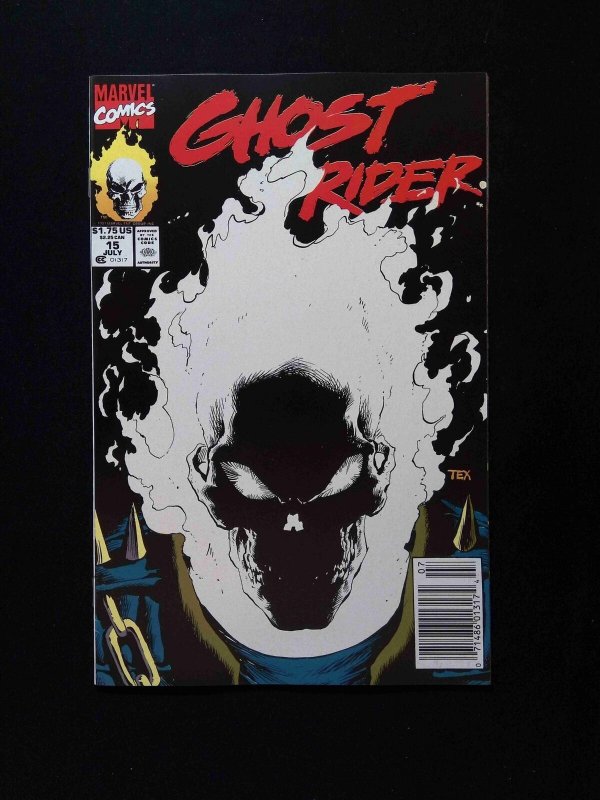 Ghost Rider  #15 (2nd Series) MARVEL Comics 1991 VF/NM NEWSSTAND