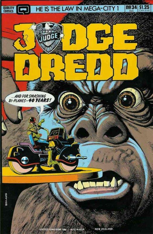 Judge Dredd (Vol. 1) #34 FN ; Quality | Brian Bolland