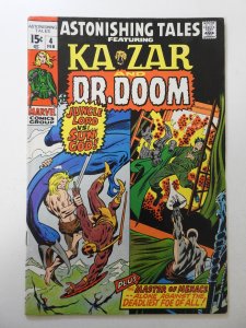 Astonishing Tales #4 (1971) VG+ Condition tape pull fc