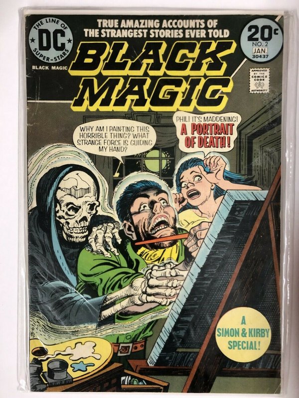 BLACK MAGIC (1973) 2 VG Jan. 1974 Simon&Kirby  repr COMICS BOOK 