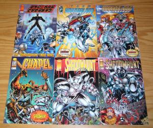 Shadowhunt #1-5 VF/NM complete story + variant - youngblood/shadowhawk set