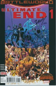 ULTIMATE END BATTLEWORLD # 1 SIGNED BY MARK BAGLEY 2015 EB203