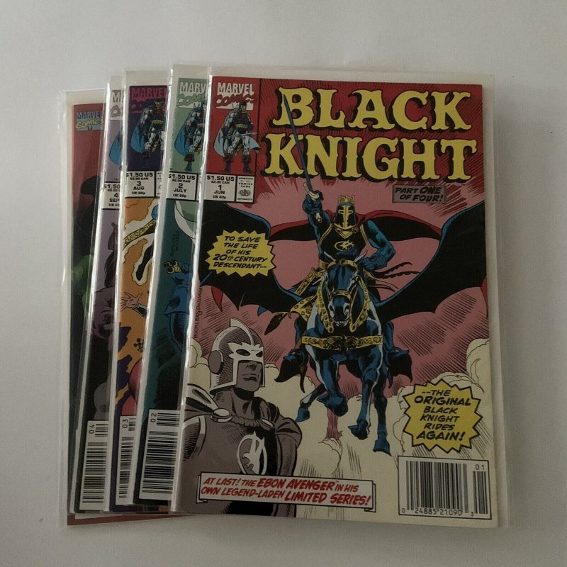 Black Knight 1 2 3 4 Lot Run Set Near Mint Nm Marvel