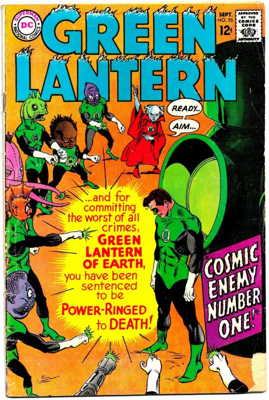 GREEN LANTERN #55 (Sept1967) 4.0 VG  •• Gil Kane at the Top of His Game!!