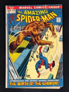 The Amazing Spider-Man #110 (1972) VG+ 1st Appearance of Gibbon
