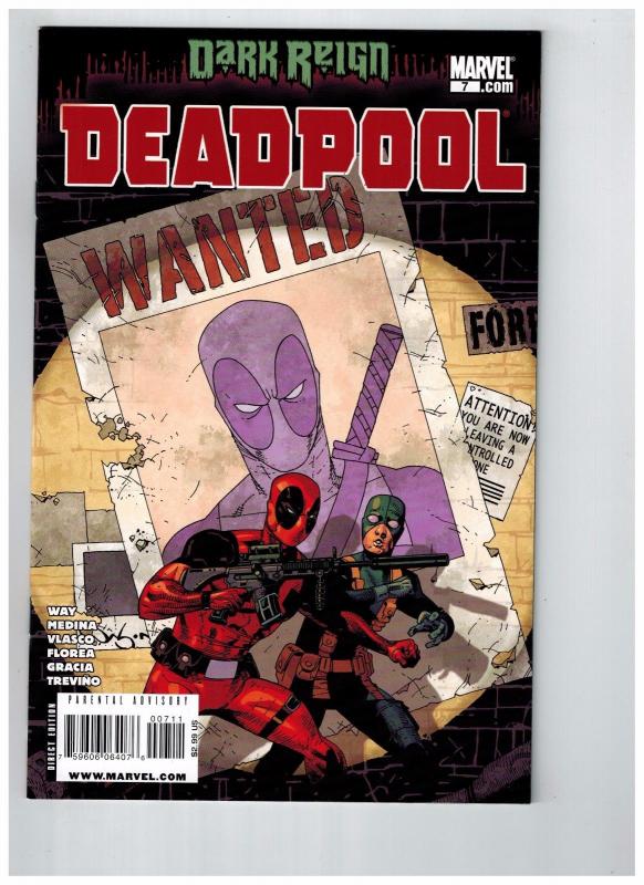 Deadpool # 7 NM 1st Print Marvel Comic Book Daniel Way X-Force Cable X-Men KS7