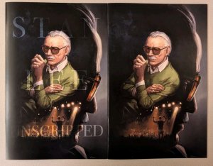 STAN LEE: UNSCRIPTED CLAYTON CRAIN NYCC 2025 VIRGIN & TRADE SET EXCLUSIVE NM