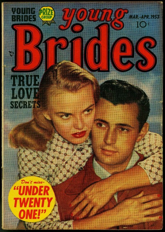 Young Brides #4 1953- Prize Romance- Simon & Kirby- Photo cover VG/F