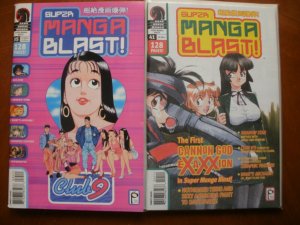 2 Near-Mint Dark Horse MANGA Comic Magazine: SUPER MANGA BLAST #35 #41 Club God