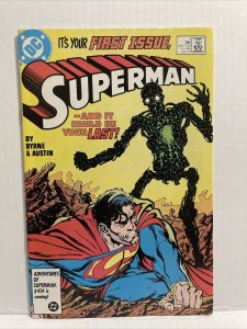 Superman #1 - 1st Appearance And Origin Of New Metallo  1987