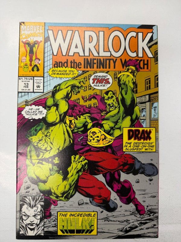 Warlock and the Infinity Watch #13 VF-NM Marvel Comic Book 1 ET20