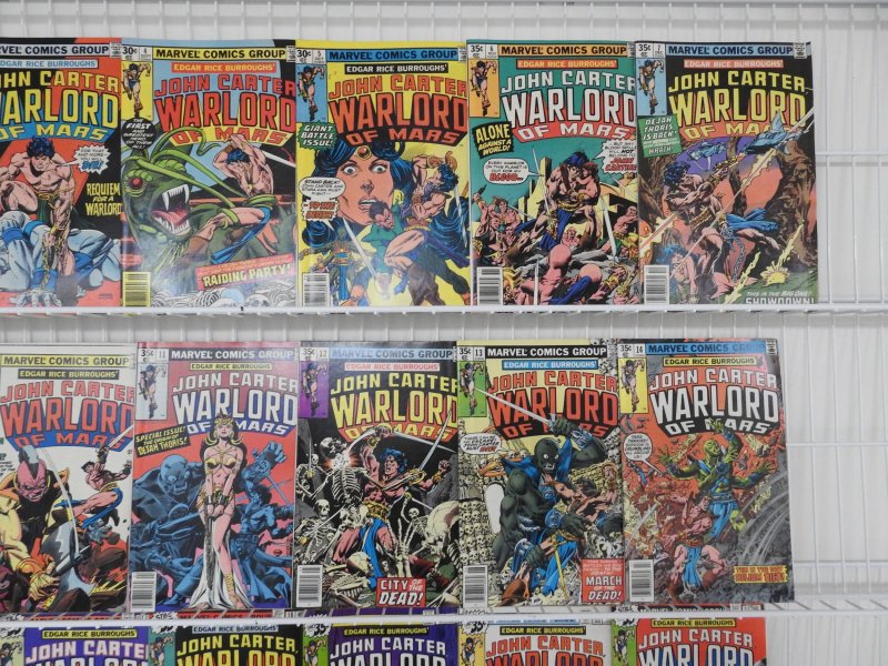 John Carter, Warlord of Mars #'s 1-28 Complete!!! Avg FN/VF Condition!