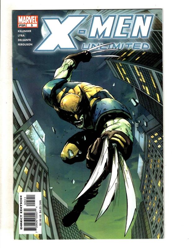 Lot Of 9 X-Men Unlimited Marvel Comic Books # 1 2 2 3 4 5 6 7 9 Wolverine MF12