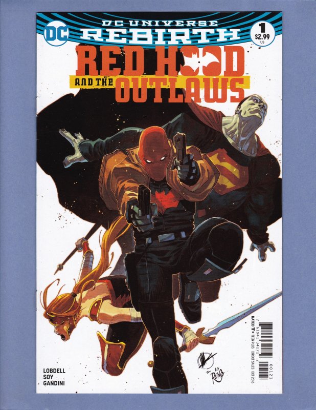 Red Hood and the Outlaws Rebirth #1 Variant Cover NM- DC 2016