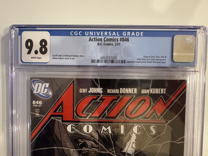 Action Comics #846 CGC 9.8 Christopher Kent Revealed Lor-Zod Zod Ursas Son!!
