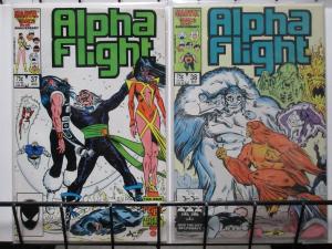 ALPHA FLIGHT  (Marvel, 1983) #37-38 VF-NM Sub-Mariner guest-stars! Bill Mantlo