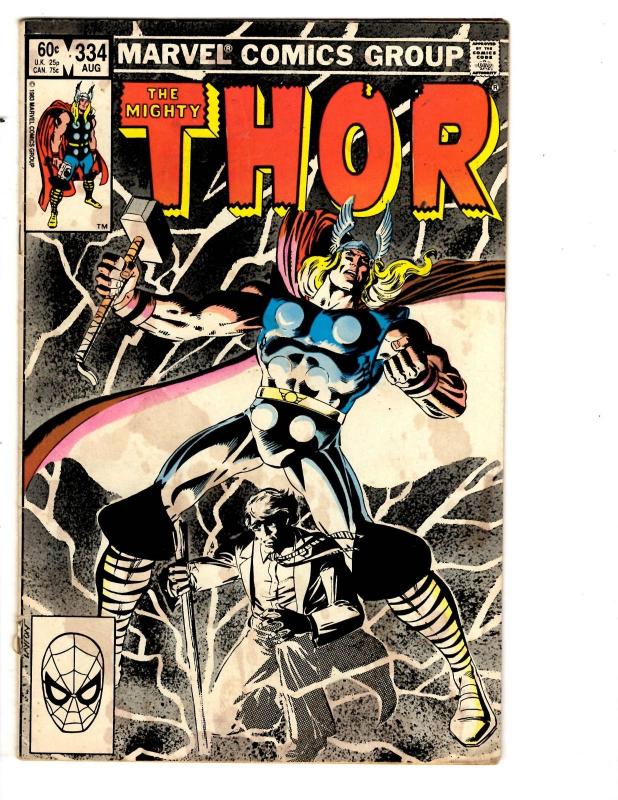 4 The Mighty Thor Marvel Comic Books # 334 335 338 339 Beta Ray Bill Foster BH40