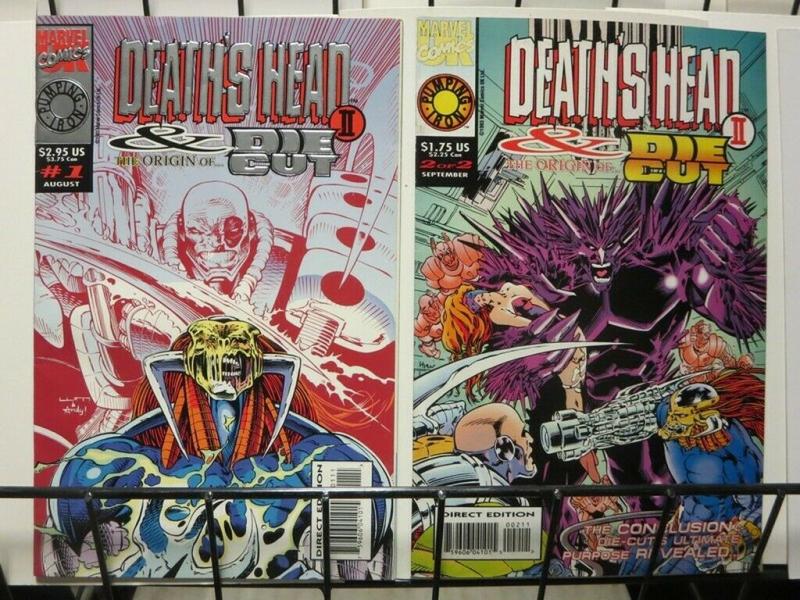 DEATHS HEAD II & DIE CUT (1993 MUK) 1-2 complete mini