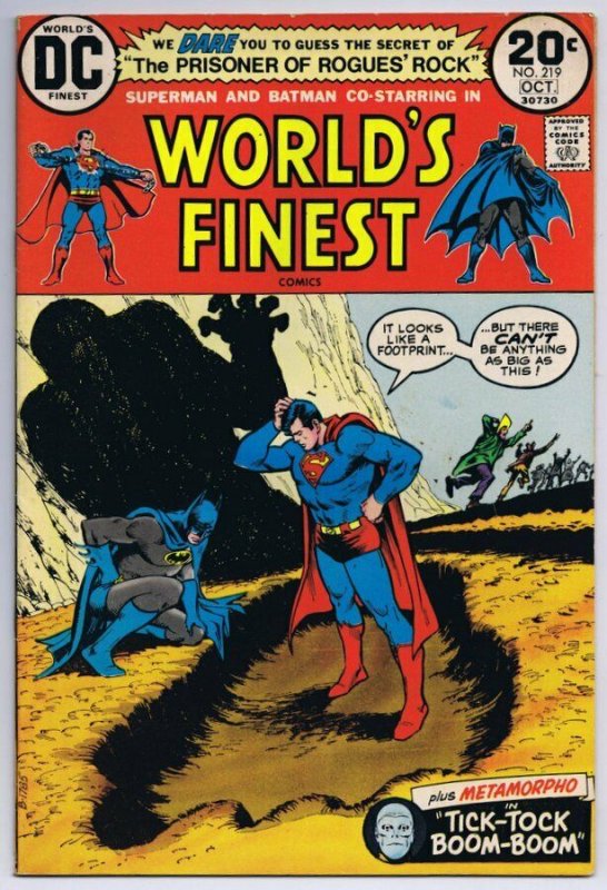 World's Finest #219 Superman Batman ORIGINAL Vintage 1973 DC Comics 