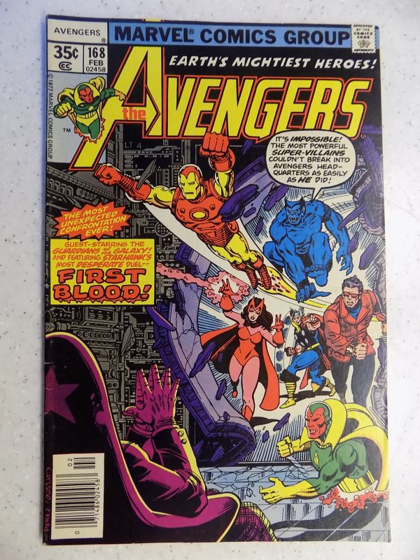 AVENGERS # 168 MARVEL BRONZE IRON MAN THOR VISION