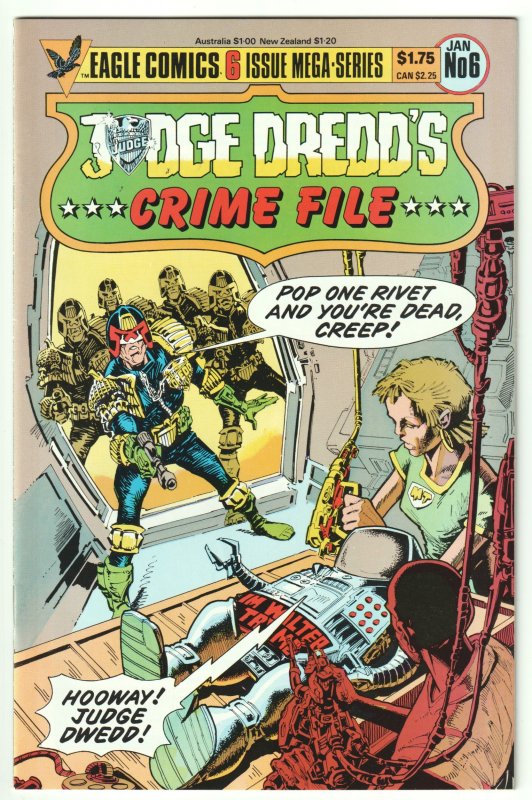 Judge Dredd's Crime File #1, 2, 3, 4, 5, 6 (1985) Complete set!