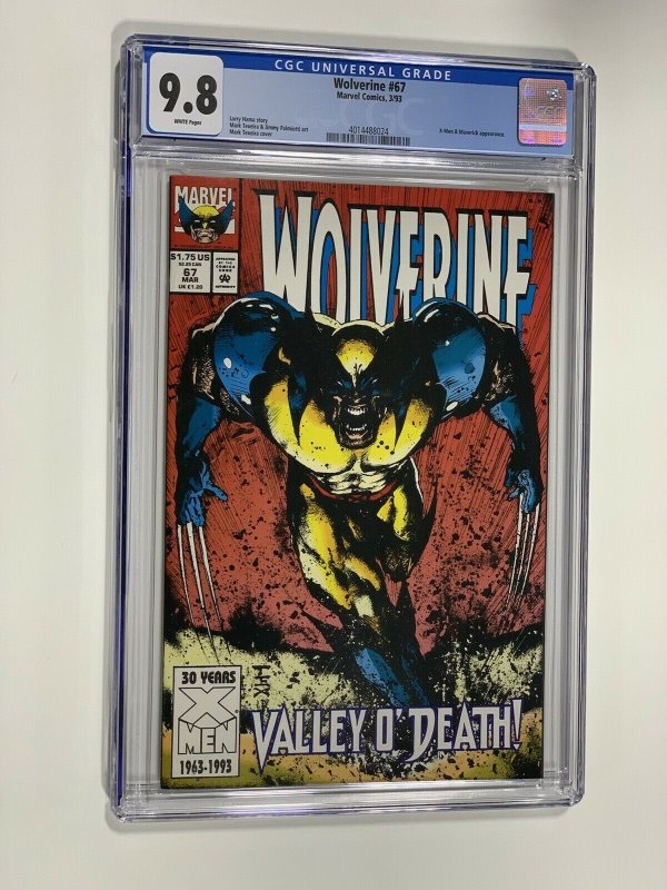 Wolverine 67 cgc 9.8 wp marvel 1993 Famous Cover 