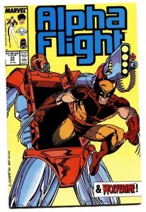 ALPHA FLIGHT #53-Jime Lee Wolverine art-Comic Book-1987