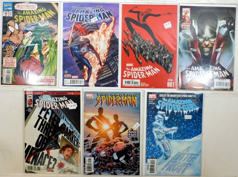 Amazing Spider-Man Lot 7 #386 801 608 789 510, 4th 3 Spider-Gril 3 Marvel Comics