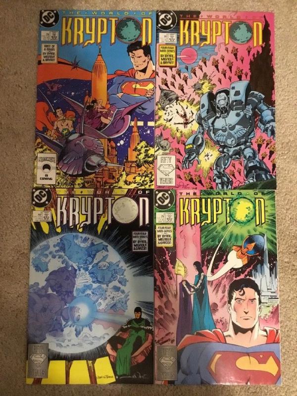 DC The World Of Krypton 1-4 Complete Set * 1987 *