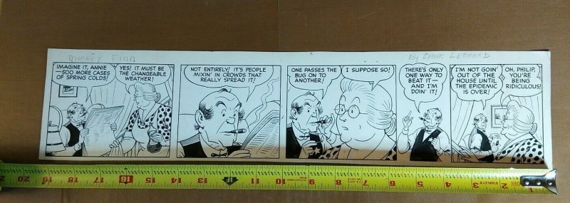 MICKEY FINN by Lank Leonard. Original Comic Strip Art