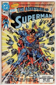 Adventures of Superman #468 Direct Edition (1990) 7.5 VF-