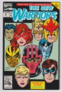 Marvel Comics Group! The New Warriors! Issue #25! Special Die-Cut Cover!