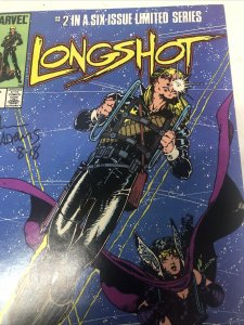 Longshot (1985) # 2 (VF/NM) Variant Signed Arthur Adams • Marvel Comics •Nocenti