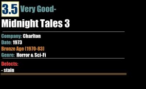 Midnight Tales 3 (1973) VG- Bronze Age Charlton comic