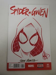 Spider-Gwen #1 Blank Cover (2015) NM Condition! Signed by Romita! Dynamic Forces